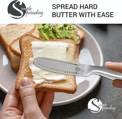 Simple Preading Magic Butter Knife Spreader and Curler - Curl Your Butter with Ease 3 Different Ways x1