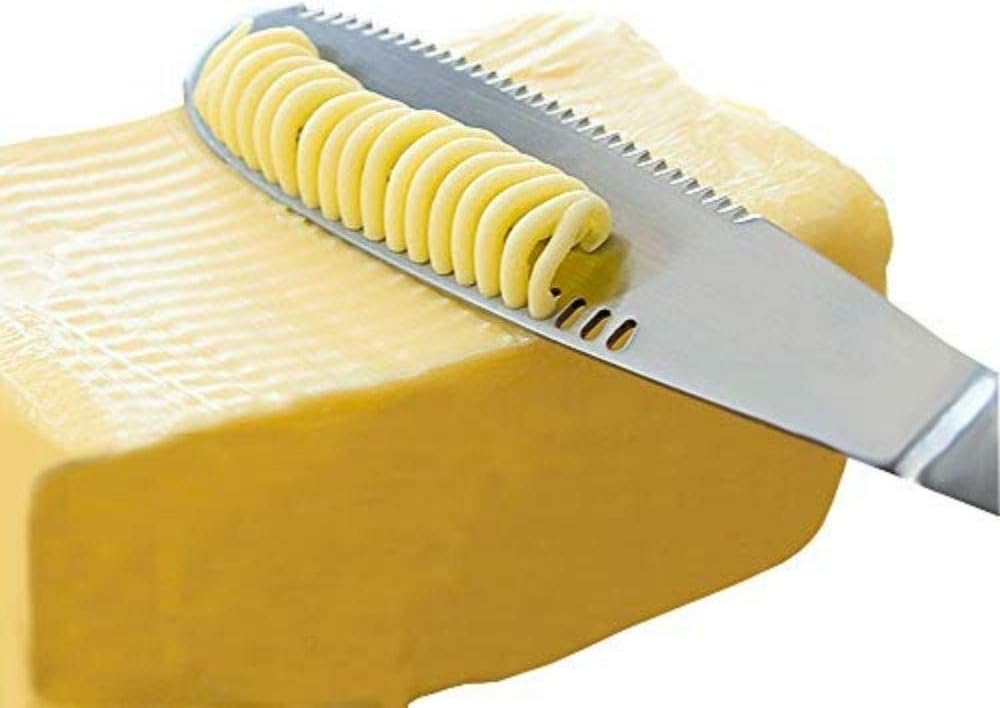 Stainless Steel Butter Spreader, Butter Knife - 3 in 1 Kitchen Gadgets x1