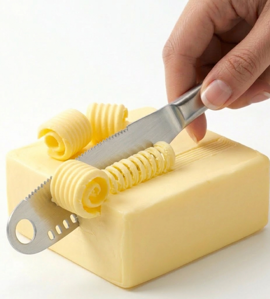 Stainless Steel Butter Spreader, Butter Knife - 3 in 1 Kitchen Gadgets x1