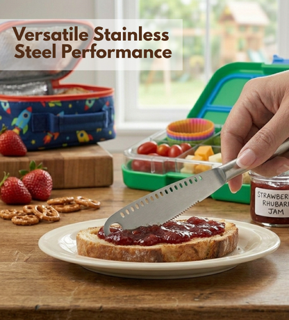 Stainless Steel Butter Spreader, Butter Knife - 3 in 1 Kitchen Gadgets (Set of 2)