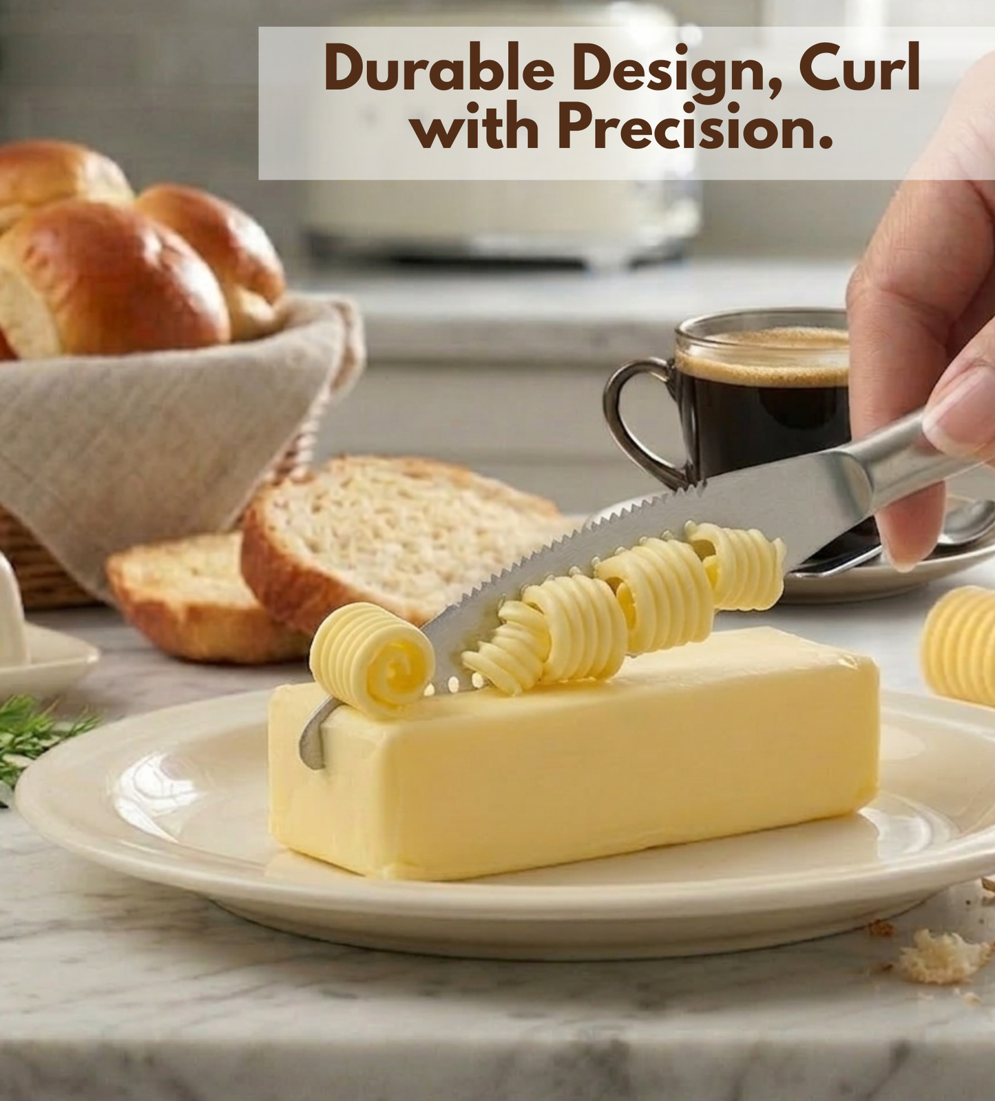 Stainless Steel Butter Spreader, Butter Knife - 3 in 1 Kitchen Gadgets (Set of 2)