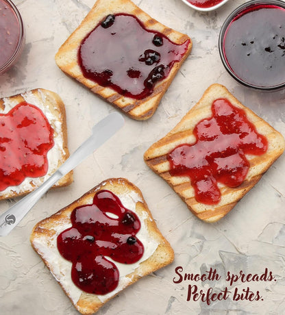 Simple Preading Stainless Steel Spreader Knife: Spatula for Peanut Butter, Jelly, Chocolate, Strawberry Jam. 11.5"