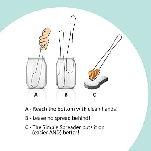 Simple Preading Stainless Steel Spreader Knife: Spatula for Peanut Butter, Jelly, Chocolate, Strawberry Jam. 11.5"