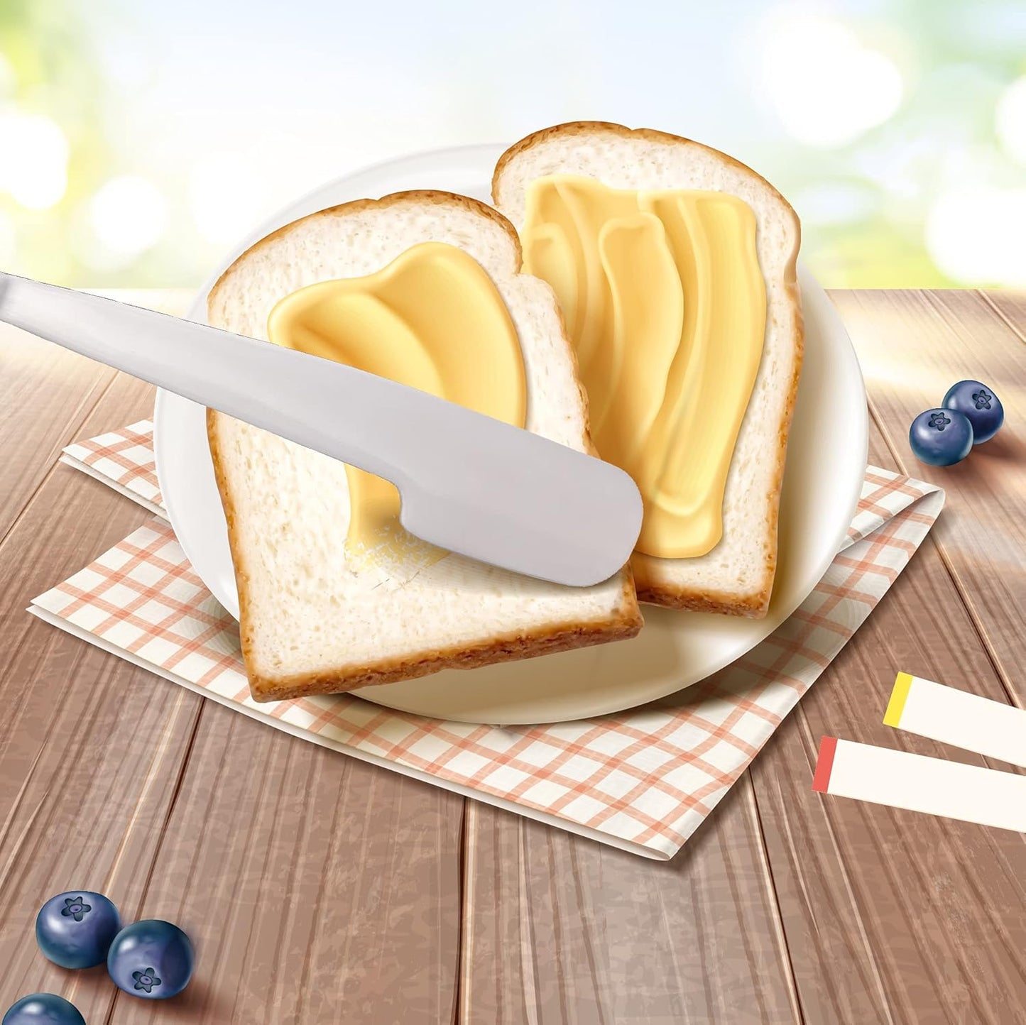 Simple Preading Stainless Steel Spreader Knife: Spatula for Peanut Butter, Jelly, Chocolate, Strawberry Jam. 11.5"